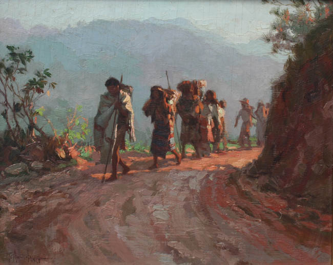 Fernando Amorsolo - Along the Mountain Trail