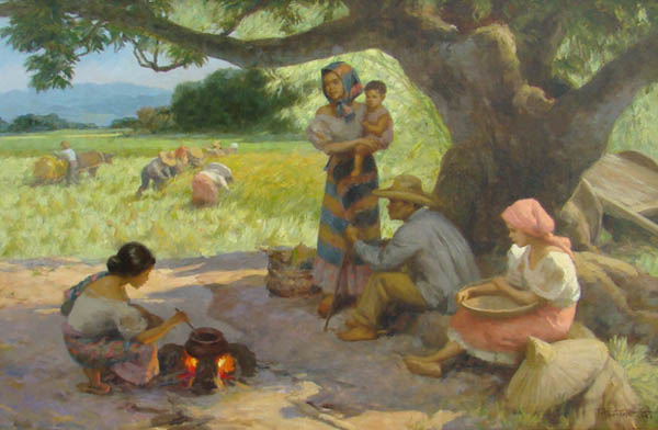 Fernando Amorsolo - Rice Harvesting