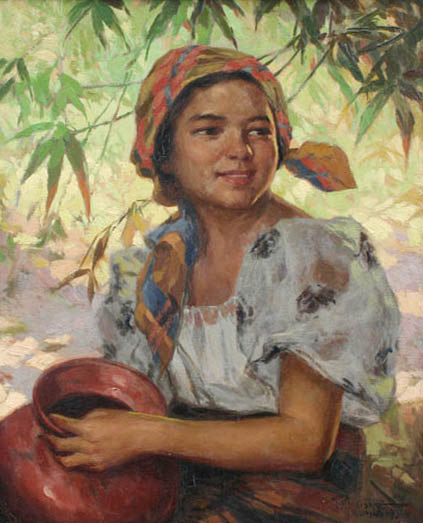 Fernando Amorsolo - Young Girl